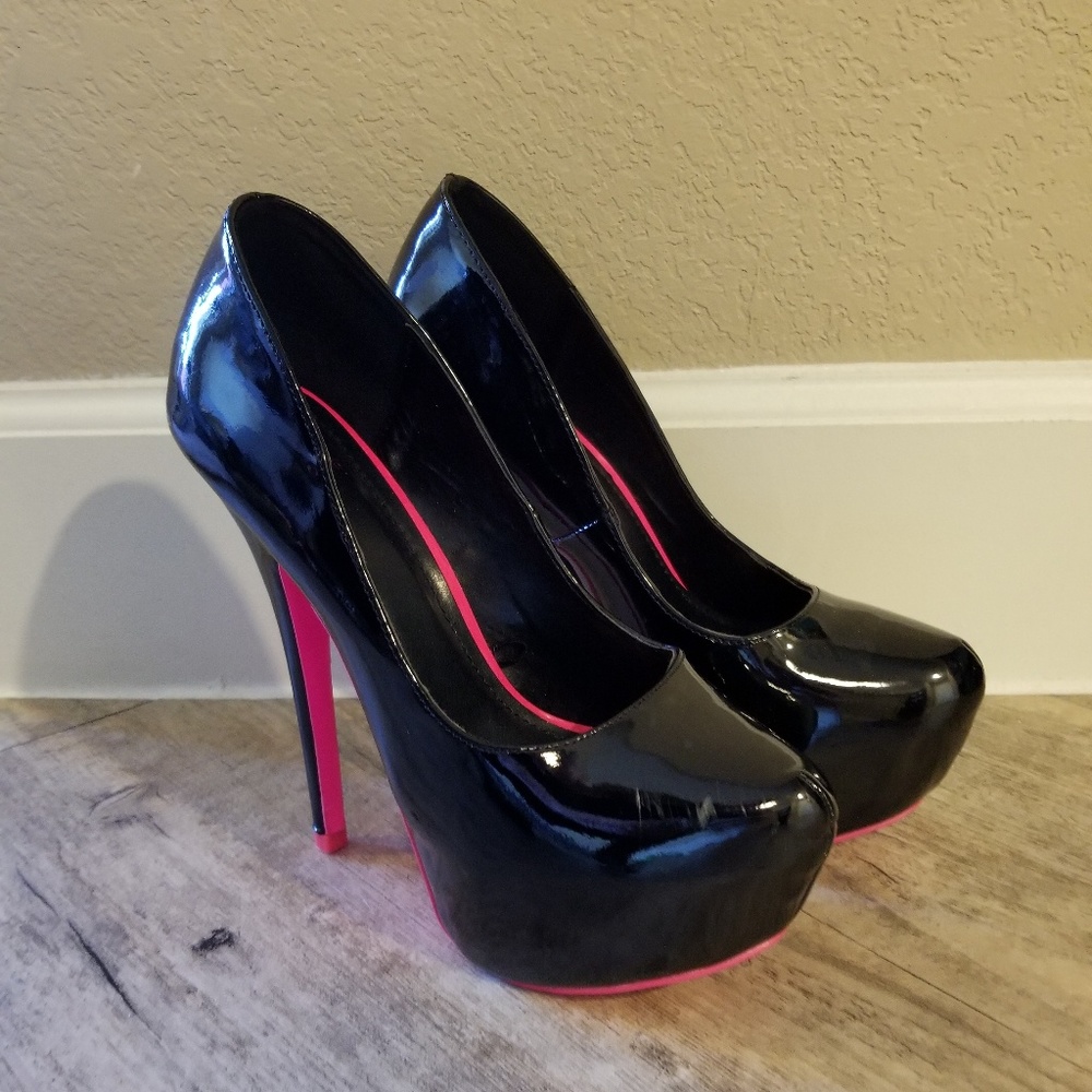 Black Patent Leather high heels